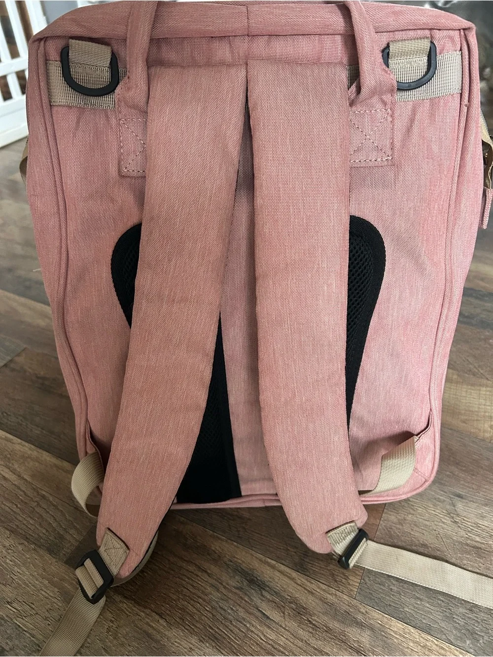 Pink & Gray Diaper Backpack